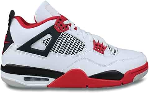 Amazon.com: Jordan Air 4 Retro DC7770 160 Fire Red 2020 - Tenis para  hombre, talla 12.5, Blanco/Rojo Fuego-Negro-Tech Gris : Ropa, Zapatos y  Joyería