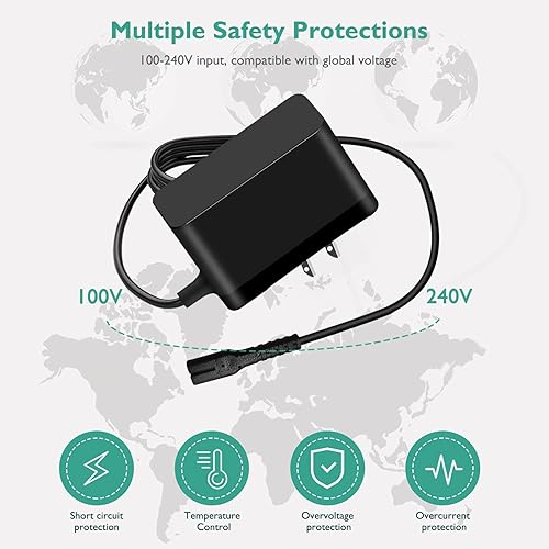 Miniatura 2 de para Voweek - Cargador eléctrico giratorio de 9 V compatible con el depurador giratorio inalámbrico LABIGO LA1 Pro modelo KS-2619, para Voweek