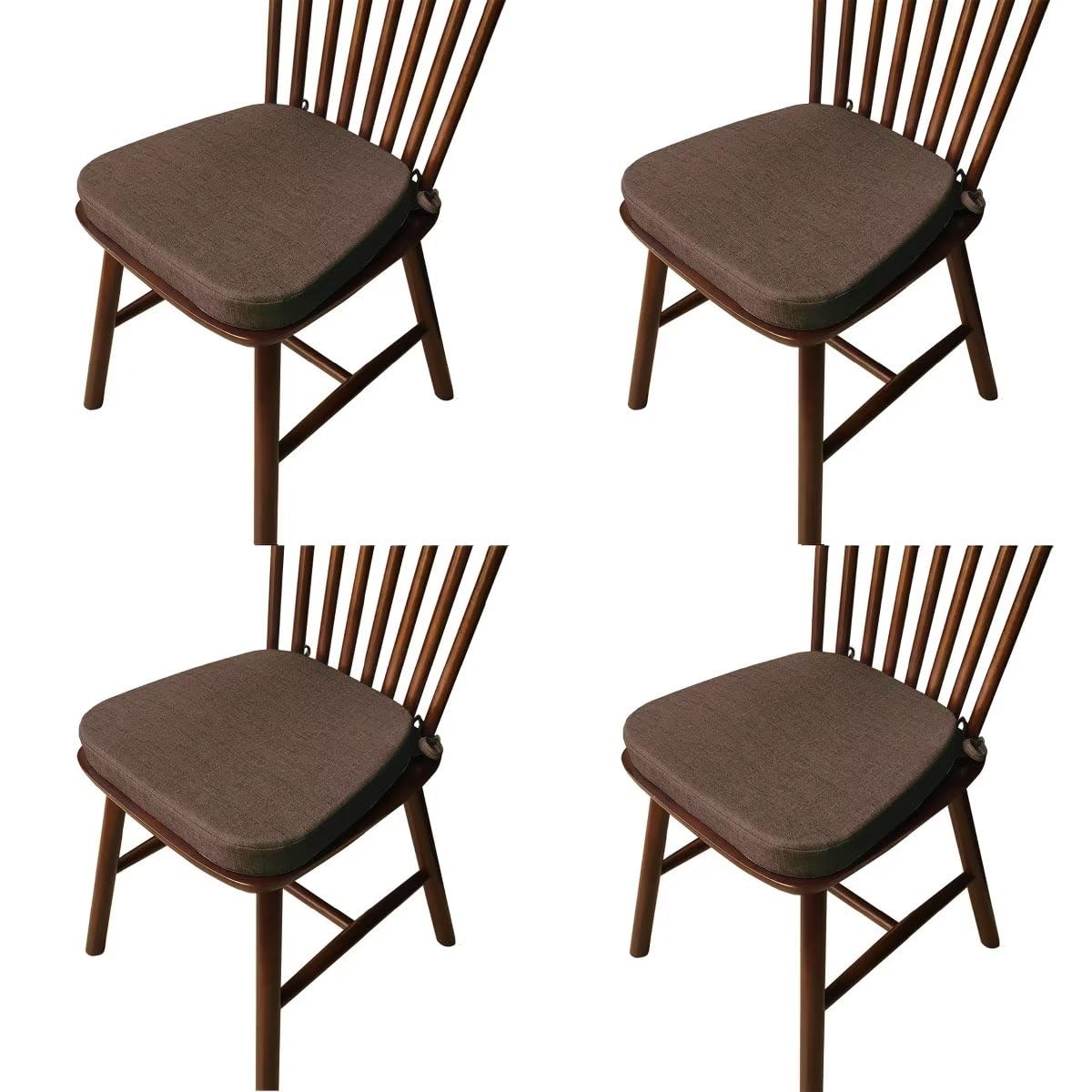 Coussin pour chaise de cuisine lot de 4 finis les glissements en cuisine café clair