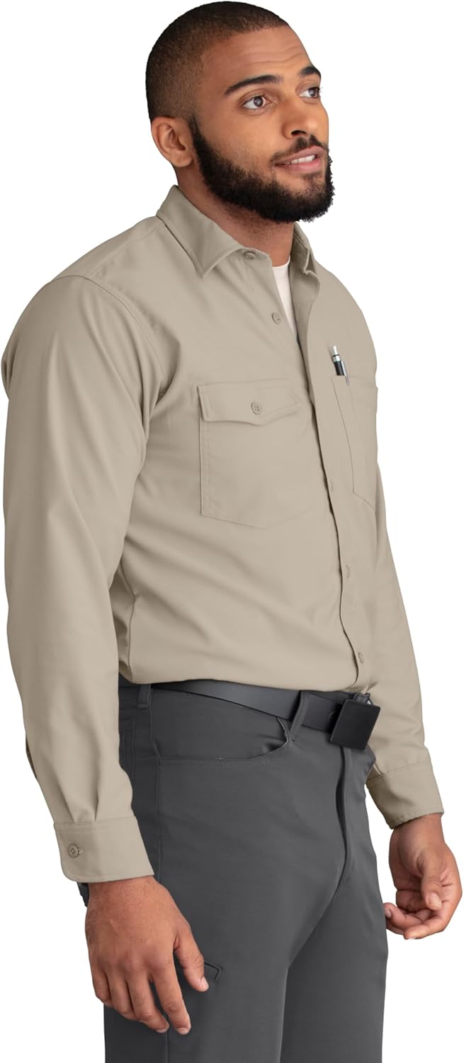 Red Kap Men's Cooling Long Sleeve Work Shirt