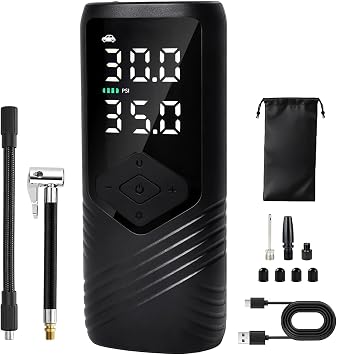 Tire Inflator Portable Air Compressor for Car Tires, 150 PSI Air Pump