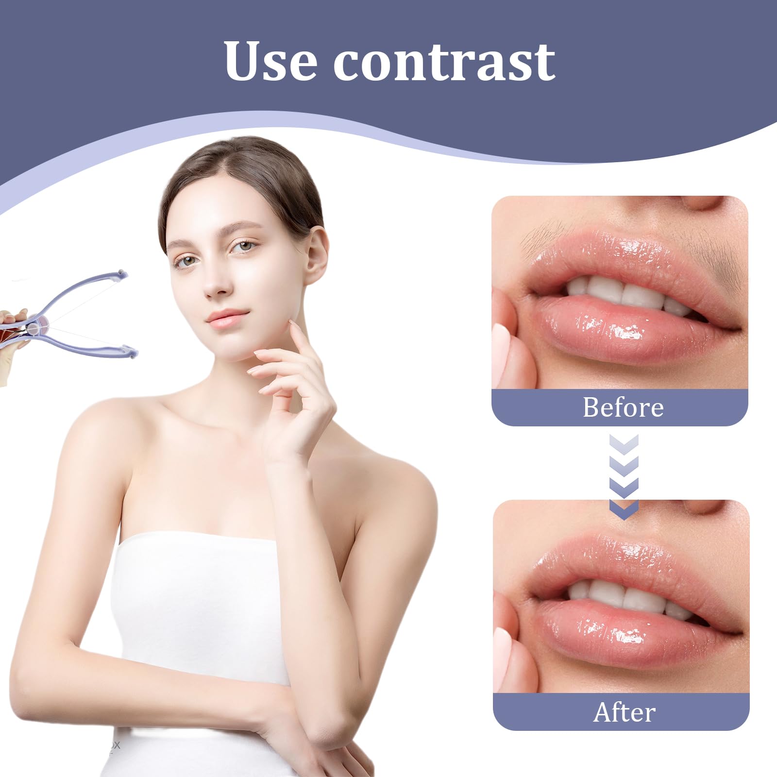 XdealCozyxc Threading Hair Removal Machine for Women Face Hair Removing Blue - Image 3