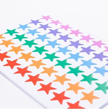 Bimotif Mixed Color Star Sticker Set, 540 Pieces