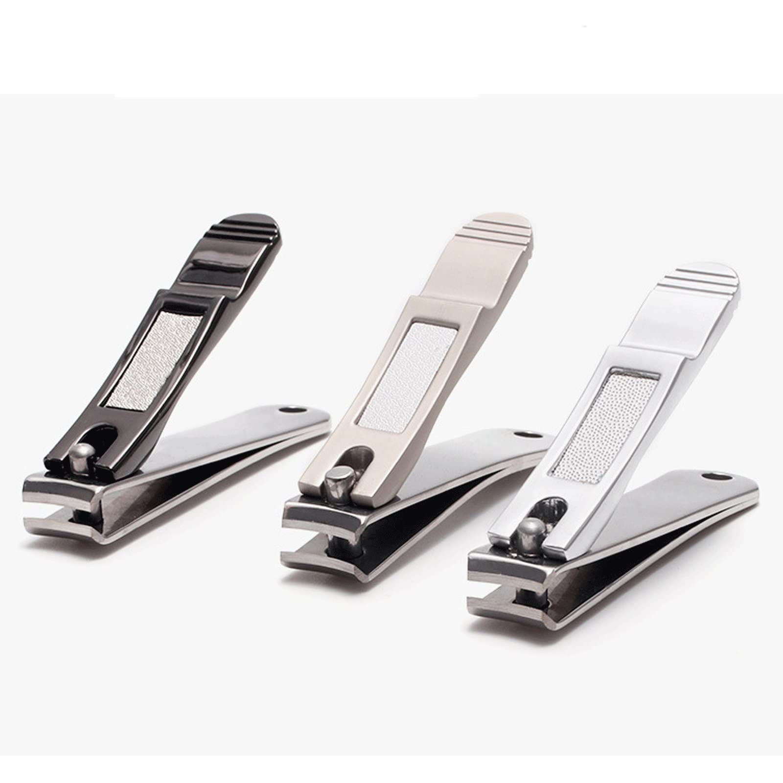 Set di tagliaunghie in acciaio inox, tagliaunghie per mani e piedi, tagliaunghie (argento, piccolo)