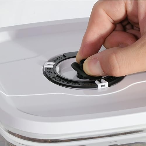 Miniatura 7 de Bestfull Recipientes de alimentos con sello al vacío con bomba manual para almacenamiento de alimentos y conservar la frescura, 2 unidades de 81