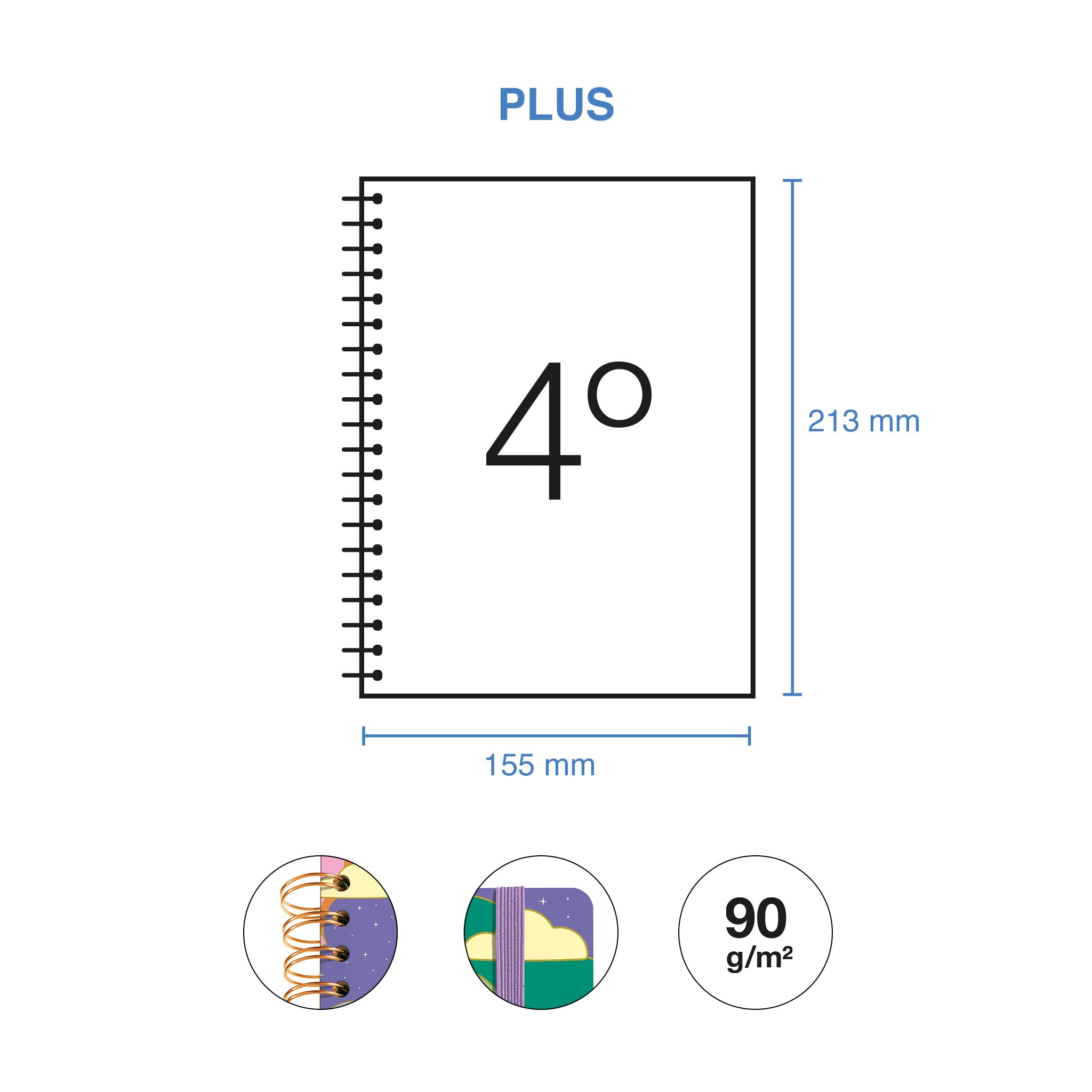 Miquelrius, Course Agenda 23-24, from September 2023 to August 2024, 12 Months, Size 15.5 x 21.3 cm, Day Page, Cloud - Image 3