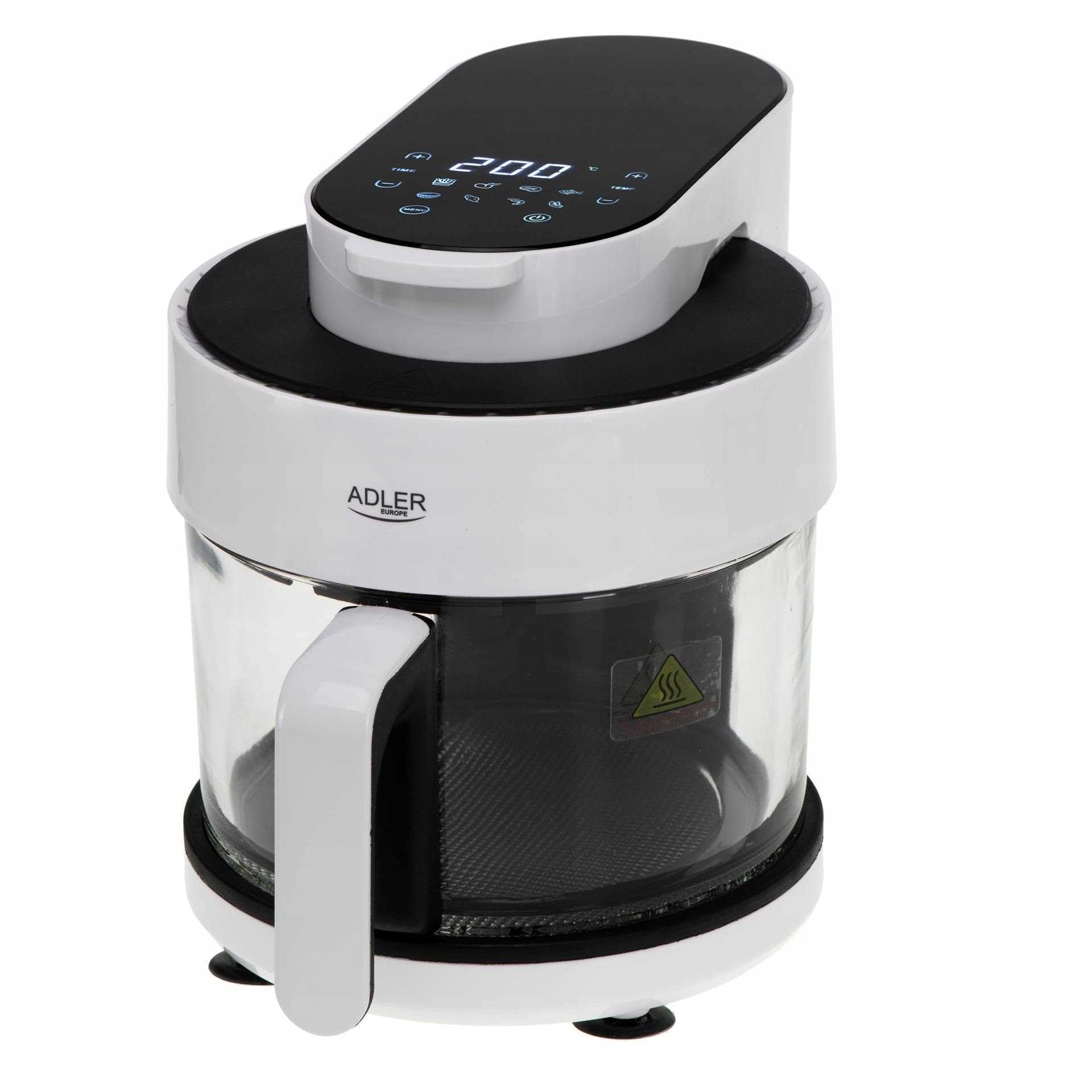 ADLER Air Fryer - Horno con cuenco de cristal 3L