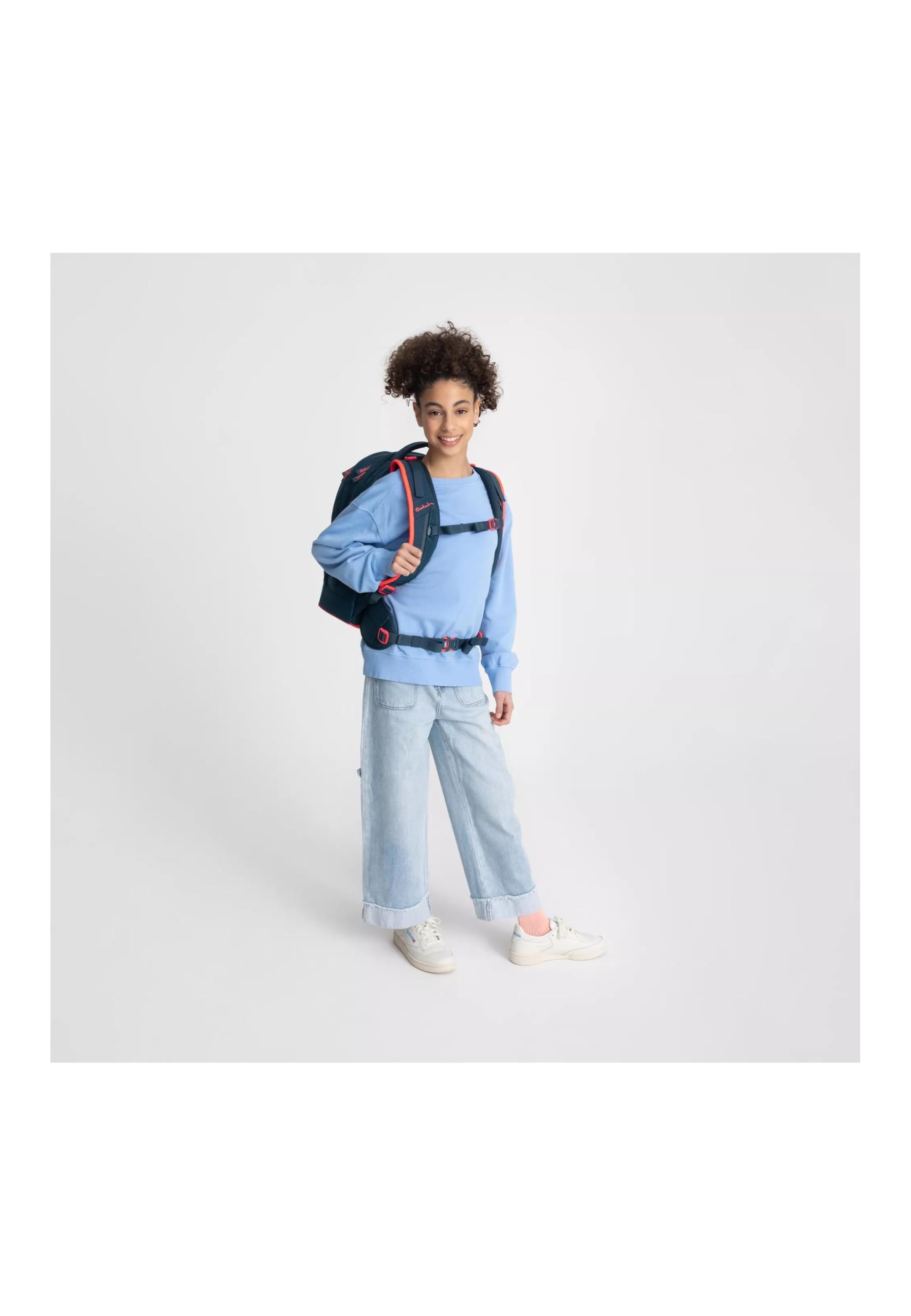 satch zaino scolastico pack Pink Phantom - Petrol | Ergonomico con capacità di 30 L, stabile e con organizzazione intelligente per tutto il materiale scolastico