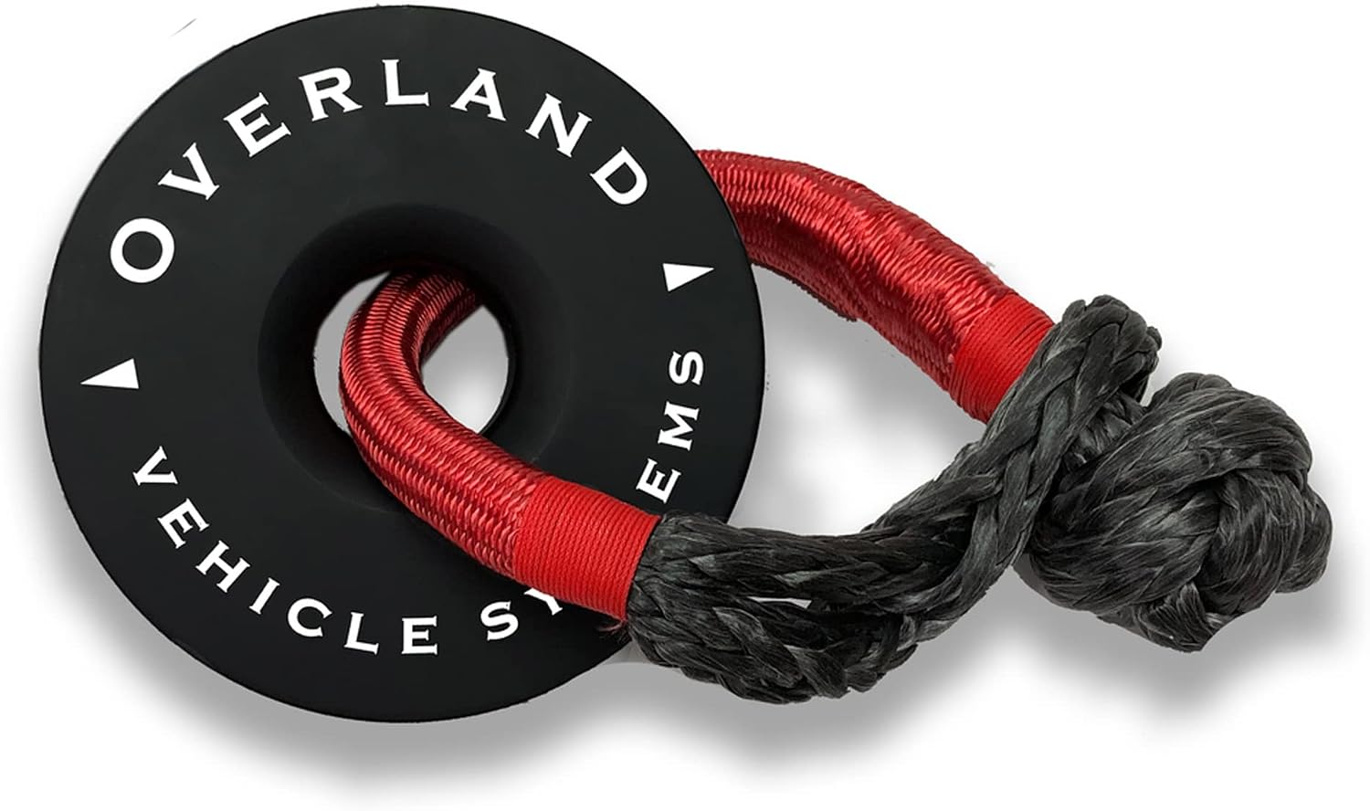 Overland Vehicle Systems 19240004 Black with Storage Bag Universal Recovery Ring 6.25 Inch 45,000 lb.