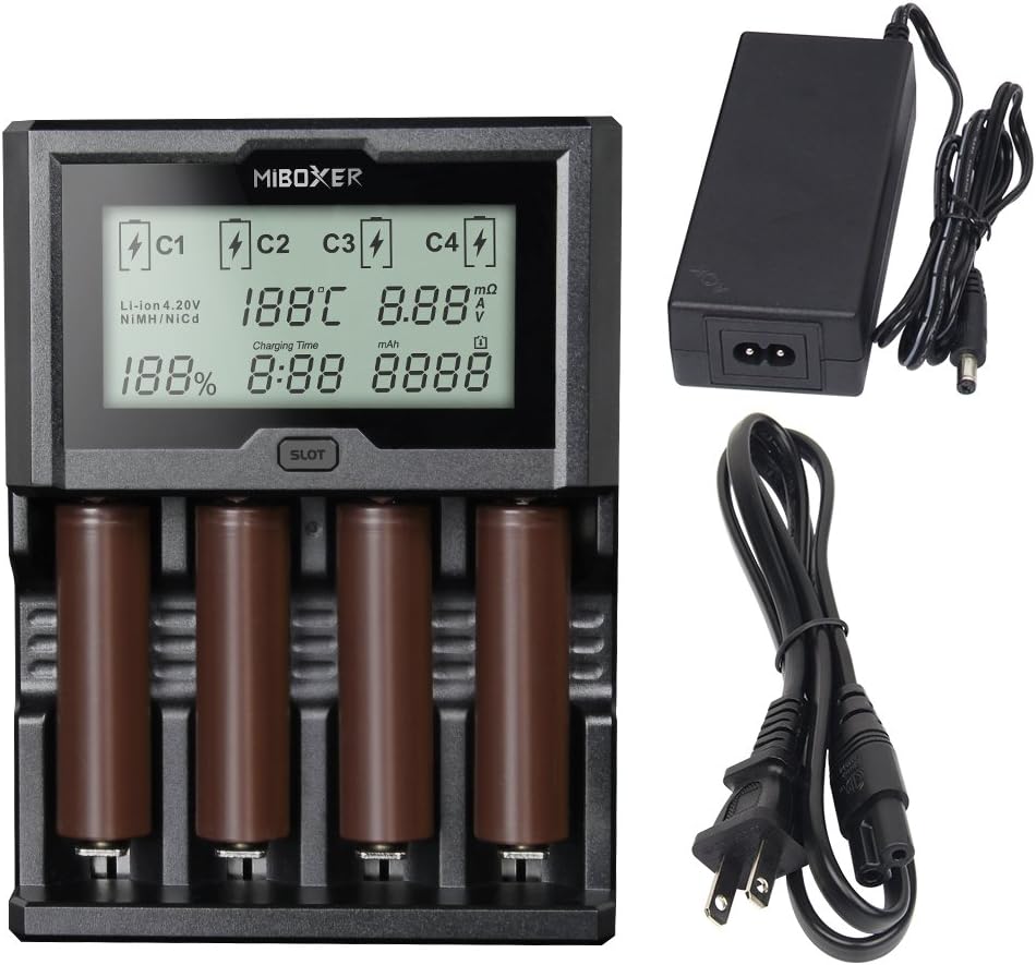 Bonai Chargeur de batterie universel pour batteries rechargeables Ni-MH