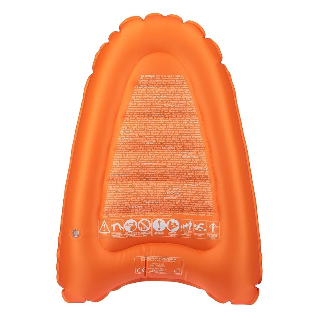 Waimea Aufblasbares Bodyboard mit Griffen - Hellblau/Gelb/Orange - 70 cm Länge