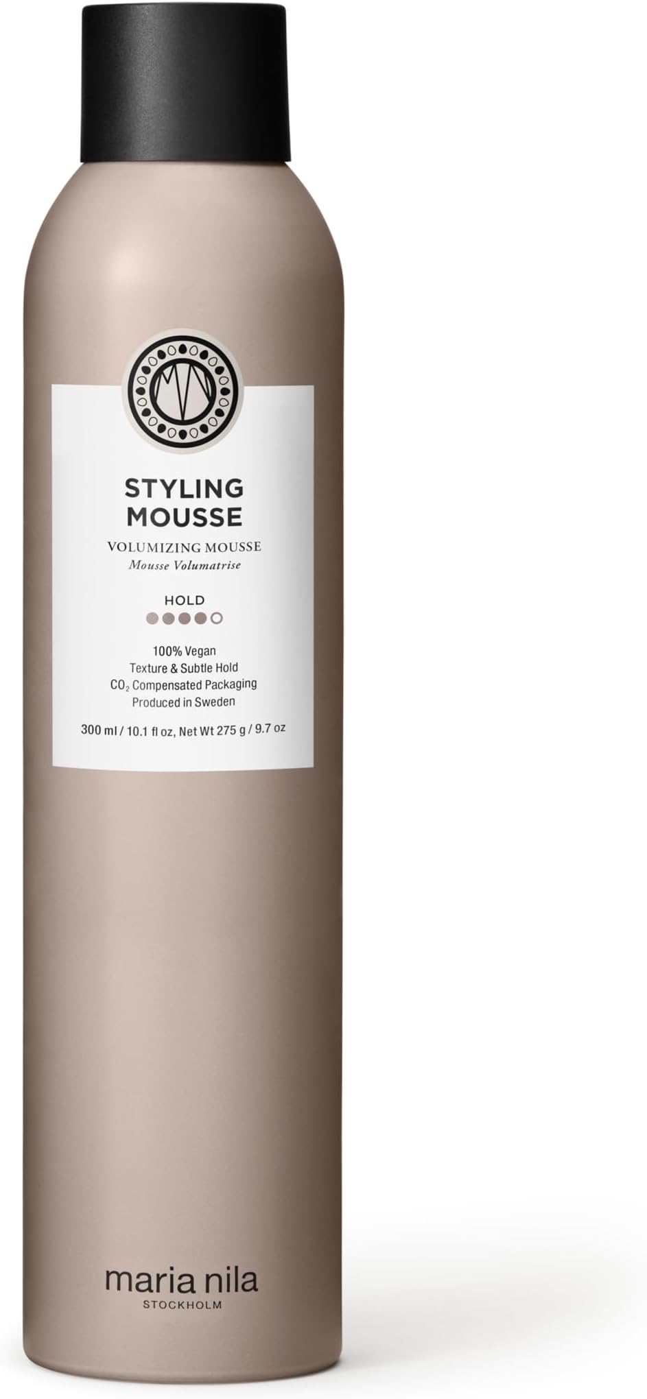 Styling Mousse 300 ml - Nourishing Hair Mousse that Gives Volume, Reduces Static Hair. 100% Vegan. Sulfate-free and Paraben-free.