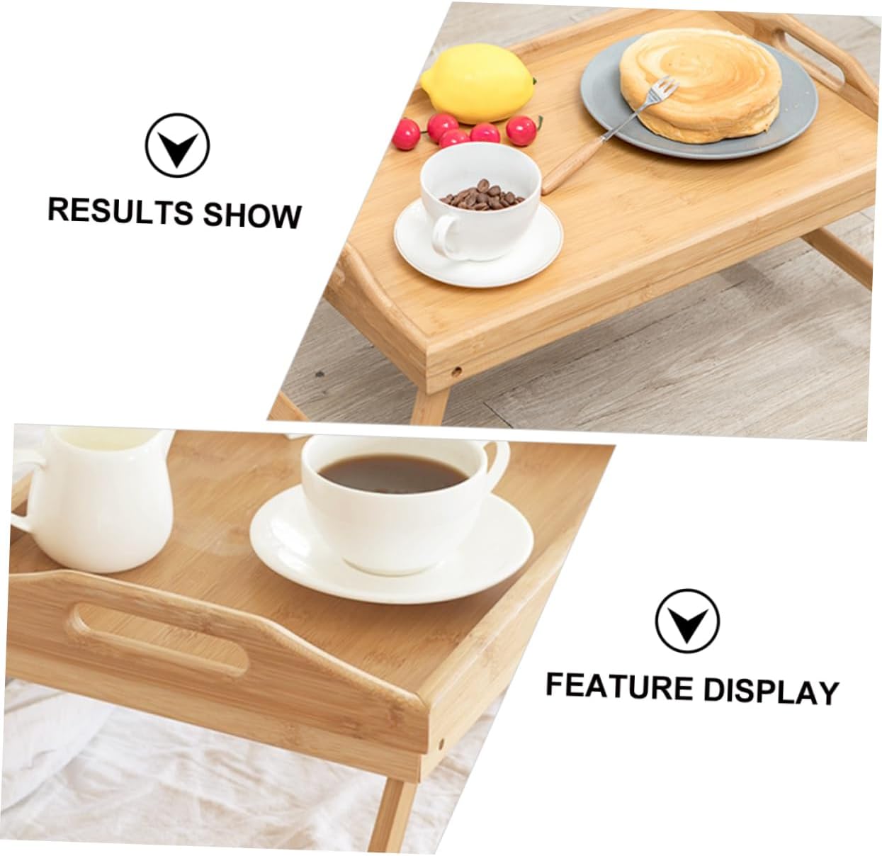 ARTIBETTER Simple Foldable Desk Multi-Functional Bed Table for Breakfast Laptop Use and Snacks Compact Design Sturdy Legs for Easy Storage and Portability