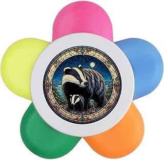 Azeeda 'Round Badger Window' Flower Shape Hig...
