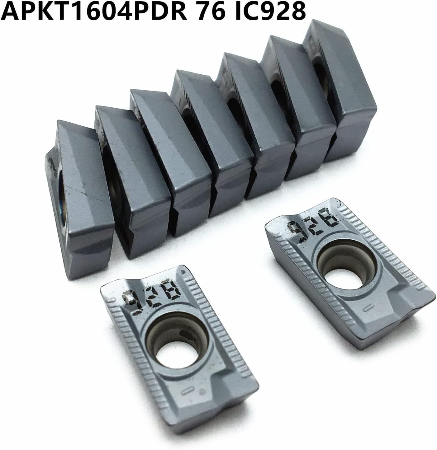 Carbide Insert Milling Turning Tool APKT Cutting Tool Turning Insert CNC Lathe Tool TMP1105 (Angle : APKT1604 76 IC928, Insert Width(mm) : 10PCS)