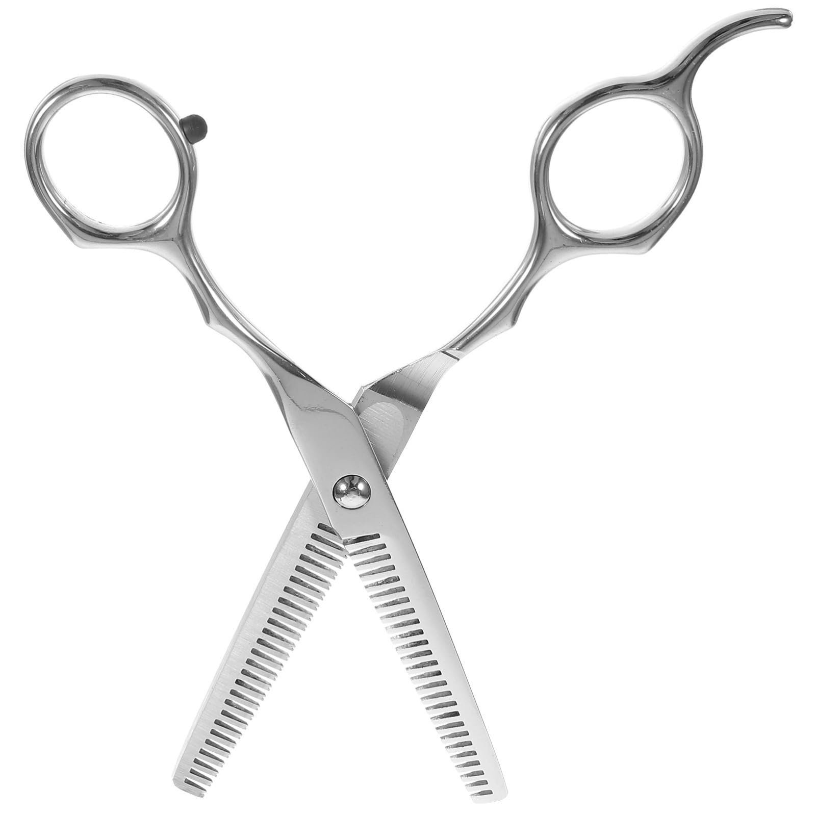 SOLUSTRE Forbici da Parrucchiere Professionali Doppia Dentatura 17cm in Acciaio Inossidabile per Taglio e Sfoltitura Chioma Stili multipli per Salone e Uso Domestico Stili multipli