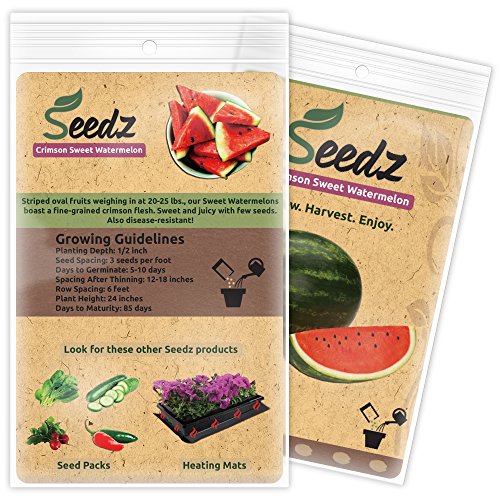 Organic Watermelon Seeds, Appr. 75, Crimson Sweet Watermelon, Heirloom Vegetable Seeds, Certified Organic, Non Hybrid, Usa #TOP2