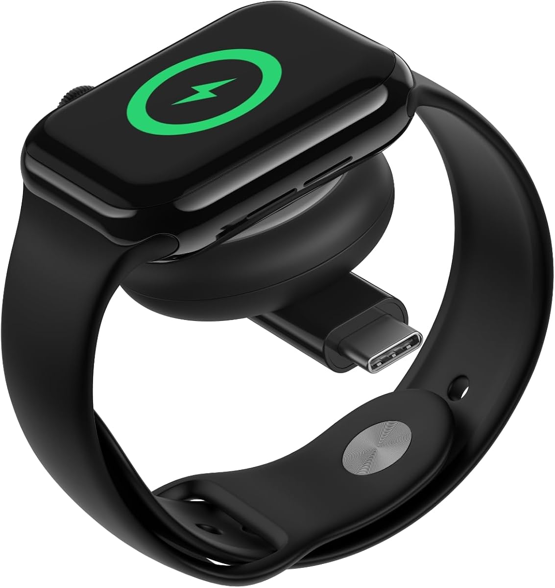 Portable USB-C Apple Watch Charger, MFi-Certified Cable | Apple Watch Series 9/8/7, Ultra compatible, MacBook and iPhone 16 USB-C compatible, travel charger