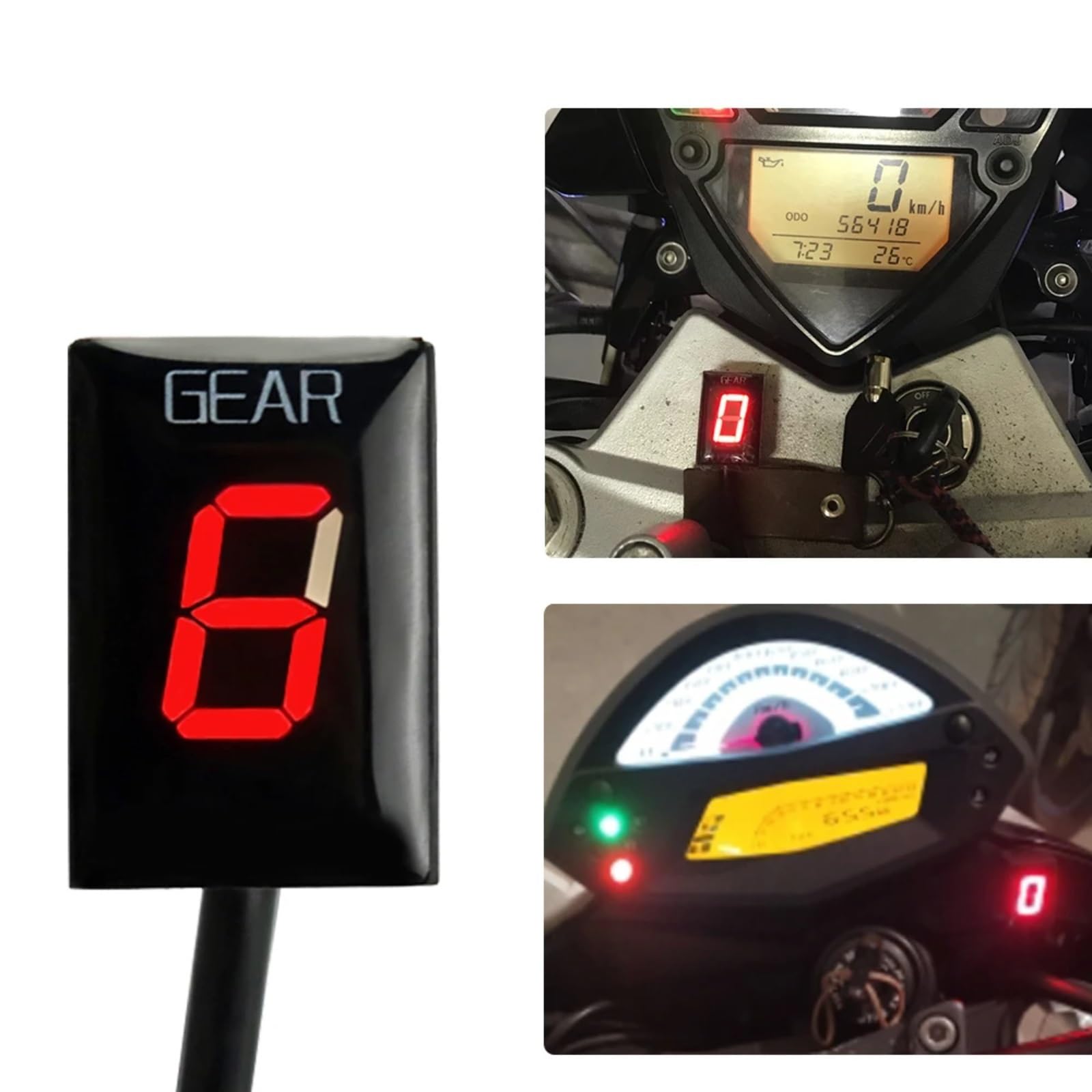 Indicatore Marcia Compatibile Con Suzuki Per TL1000R Per TL1000S 1998 1999 2000 2001 2002 2003 Per DL650XT Per Vstrom 1999 2000 2001 2002 Display Indicatore Di Marcia Per Motocicletta