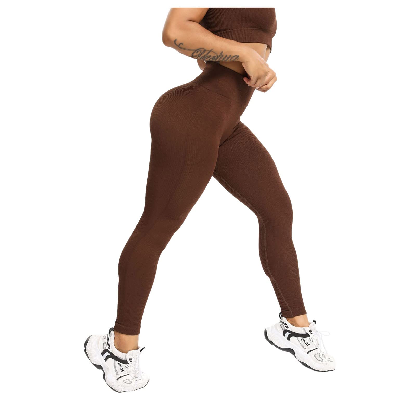 Polyester Spandex Leggings With Pockets
