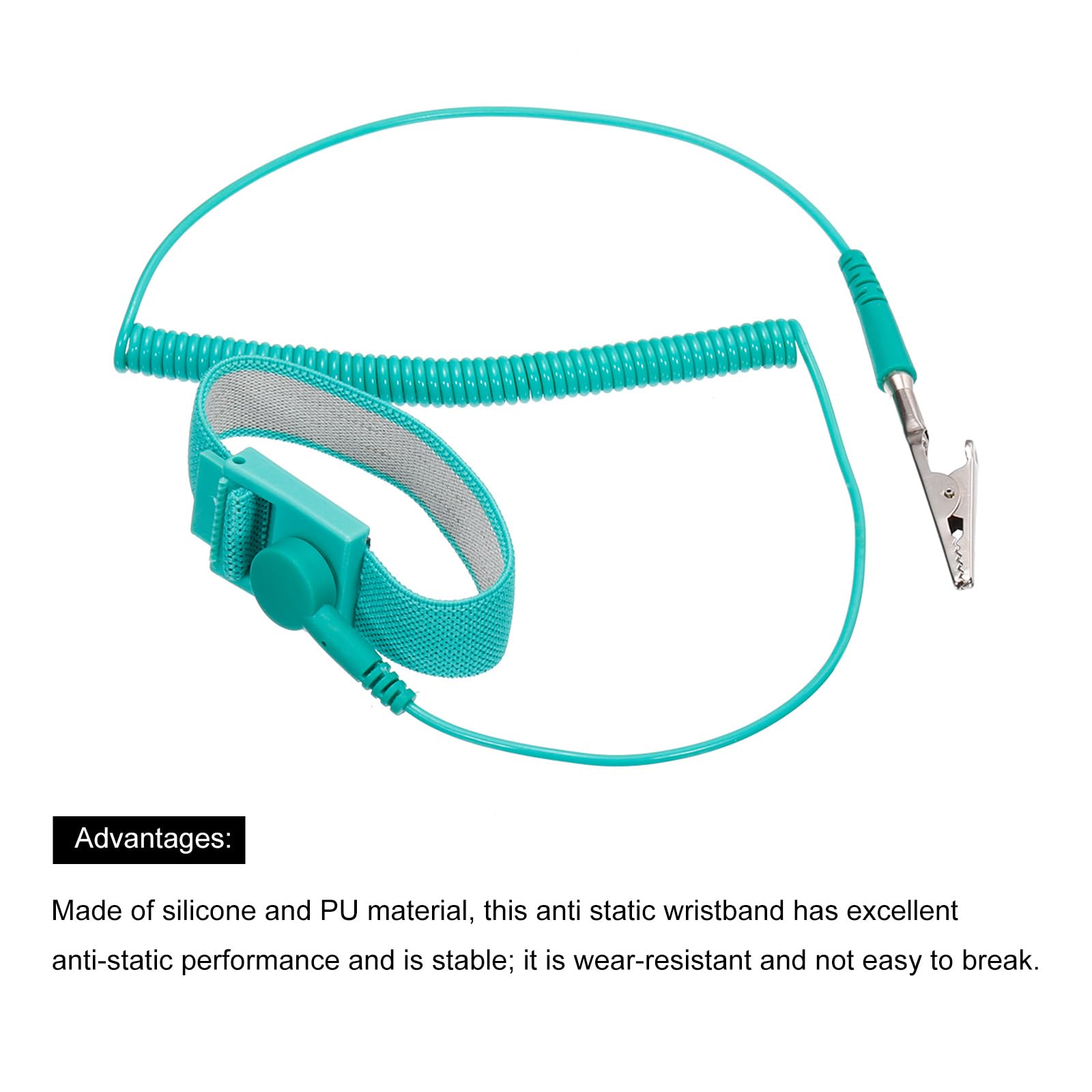 Braccialetto Antistatico ESD Con Cavo Da 6 Piedi - Per Riparazione Elettronica, PC, Schede PCB - Foto 10