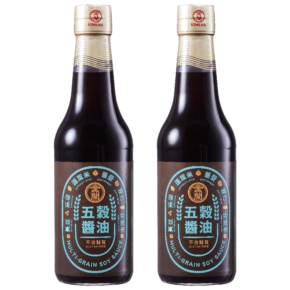 [Pack of 2] Kimlan Premium MultiGrain Soy Sauce, Gluten