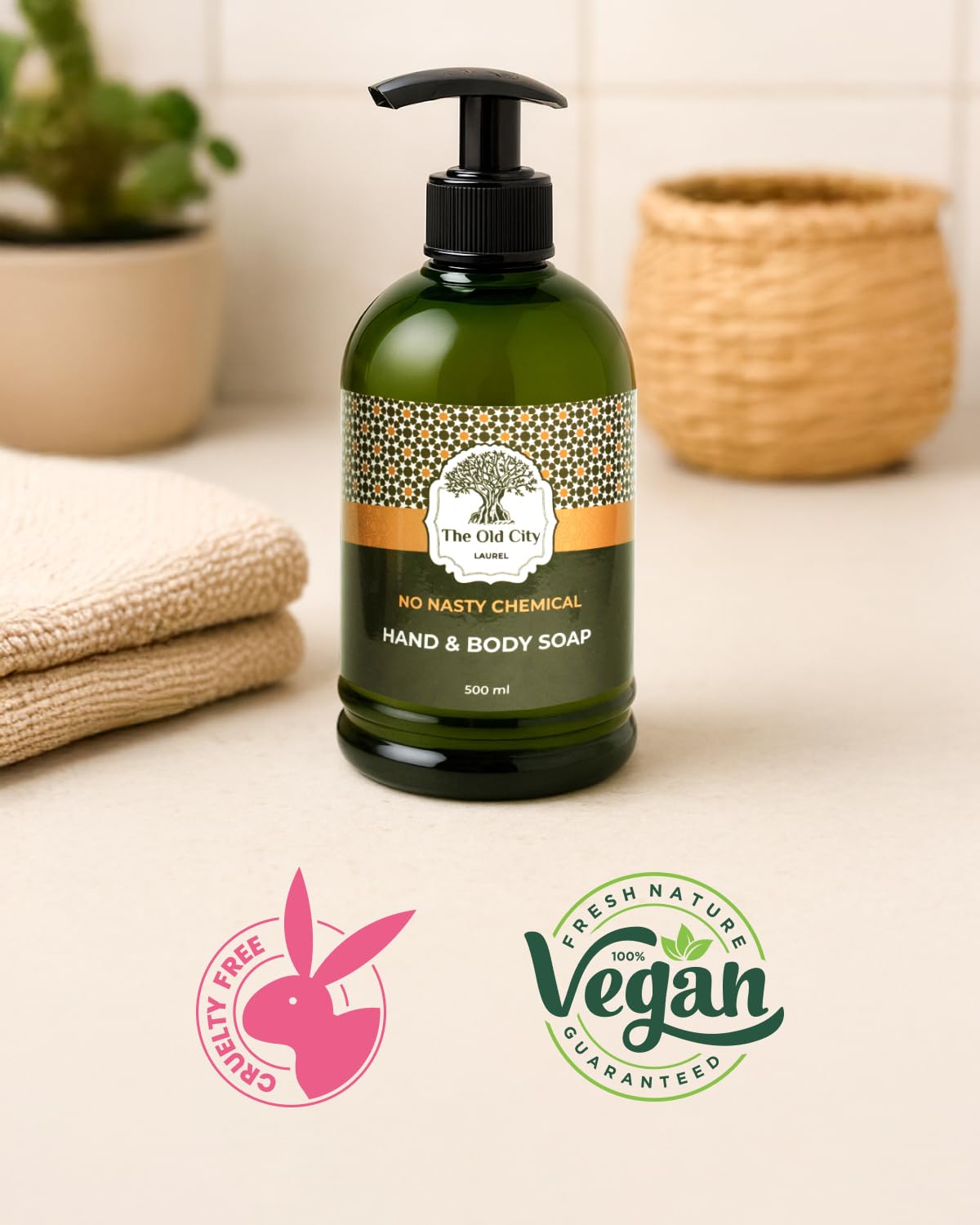 Hand Wash Soap 500ml, olive, 500 ml (Pack of 1) - Image 3