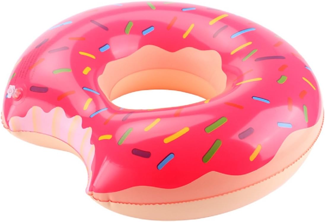 Arbitron Global AG Inflatable Giant Strawberry Pink Donut Pool Float- Measures 48 inches- Perfect for Summer!