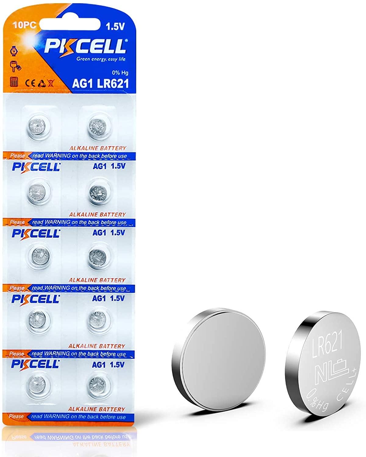 Al Sindan 1.5V Alkaline Button Cell Batteries (10 Pieces by Pkcell)