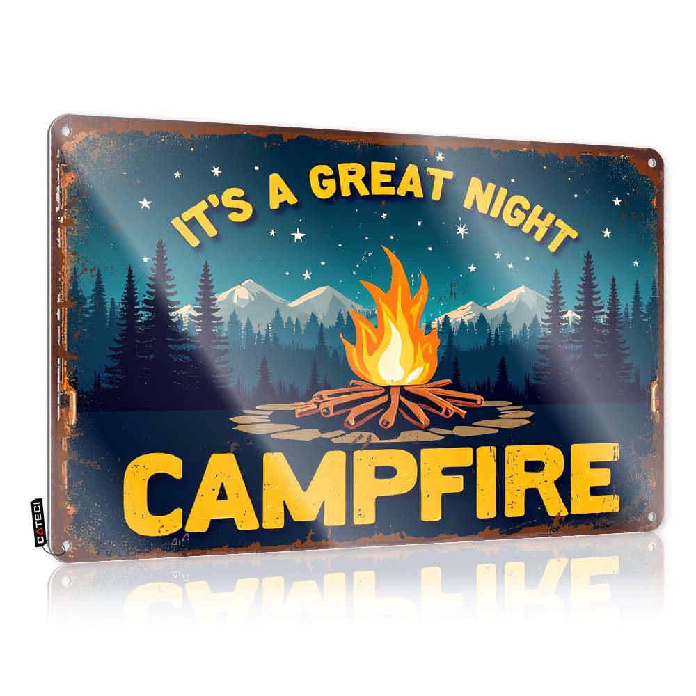 Sign Chic Neon Home Decor - It's A Great Night For A Campfire. Graduation Rustic Style Artwork For Bars(20X30CM)