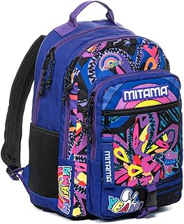 Mitama - Zaino New Plus ART, Super Capiente, Ergonomico, Robusto, Impermeabile, 28 L