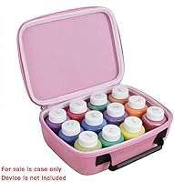 Vista 2 de Hermitshell Estuche de viaje para Crayola 12 unidades de pintura lavable para niños (solo caja) (rosa)