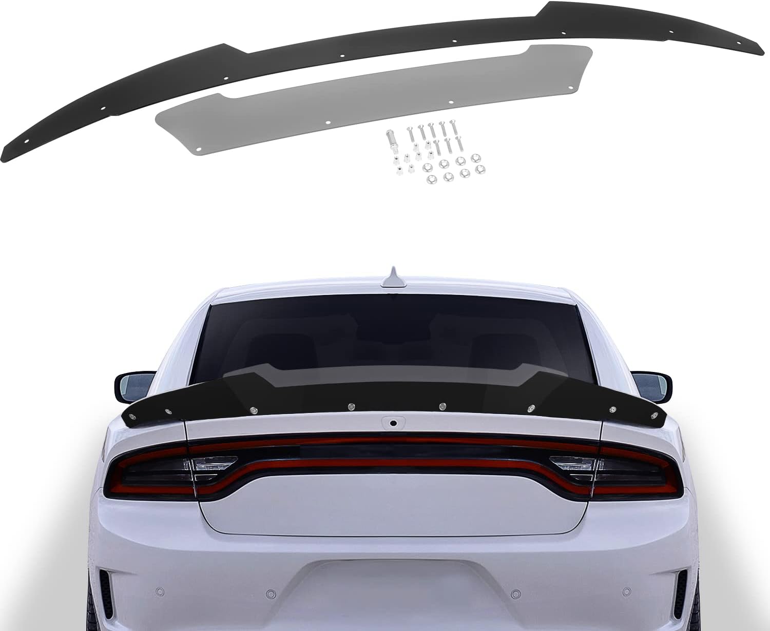 Opall Rear Wicker Bill Spoiler V2 for Dodge Charger 2015