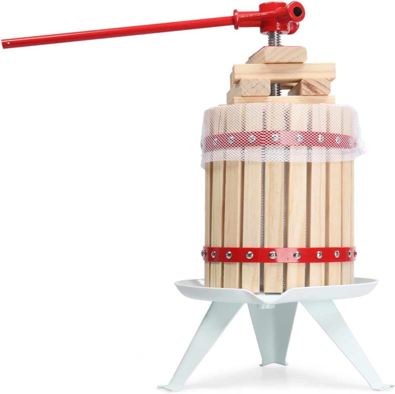 6L Fruit Wine Press Barrel Red Oak Barrel Juicer