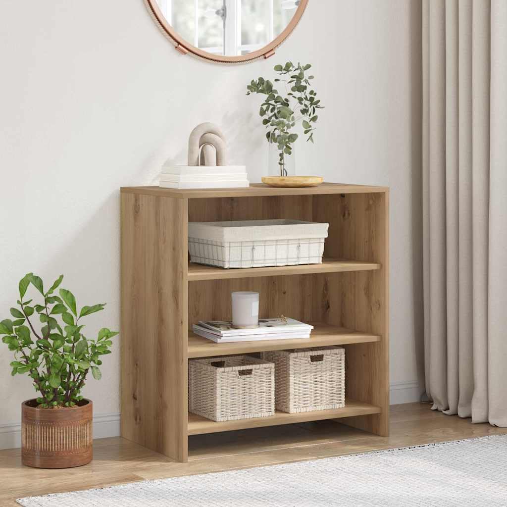 vidaXL Sideboard Braun 70 x 41 x 75 cm Holzwerkstoff, Wohnzimmer Sideboard, rechteckig, rustikaler Stauraum, praktischer Schrank, Vintage-inspiriert