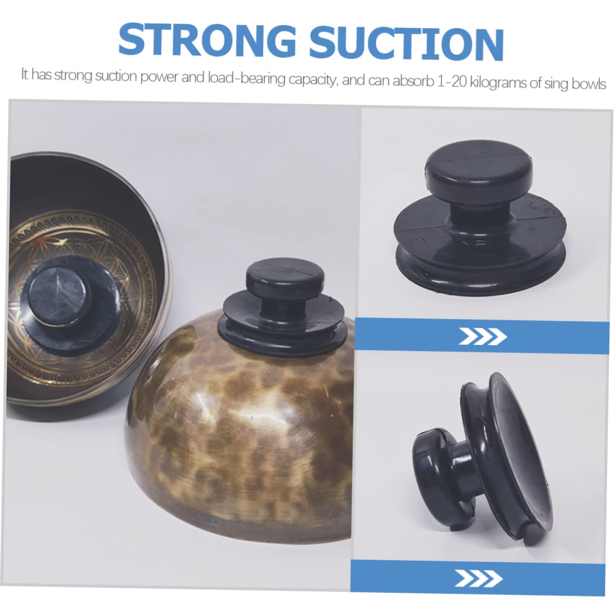 HANABASS Meditation Bowl Handle Bowl Suction Cup Set for for Buddhist Enthusiasts