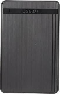 2.5in Hard Drive Enclosure, USB 3.0 to SATA III External Hard Drive Enclosure, 5Gbps Hard Disk Case for 7 to 9.5mm SATA III II I SSD HDD, Support UASP BOT Black