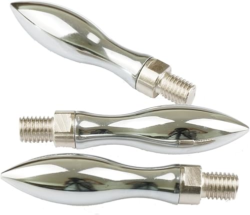 3 piezas de molienda de molienda cromada máquina volante M12 roscas giratorias empuñaduras