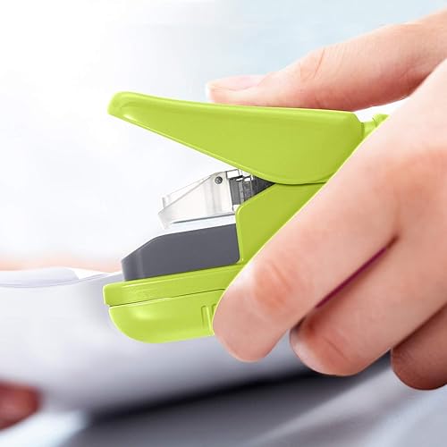 Miniatura 10 de Plus Paper Clinch - Engrapadora de escritorio sin grapas, color verde Verde Premium