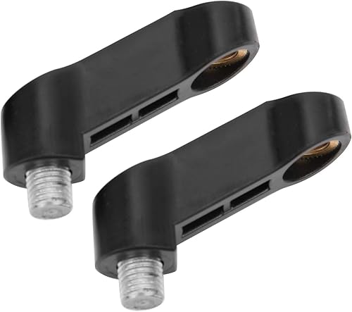 Miniatura 7 de Acouto Adaptador de espejo de motocicleta, extensores de espejo de motocicleta M10 de 0.4 pulgadas, universales, espaciadores elevadores, accesorios