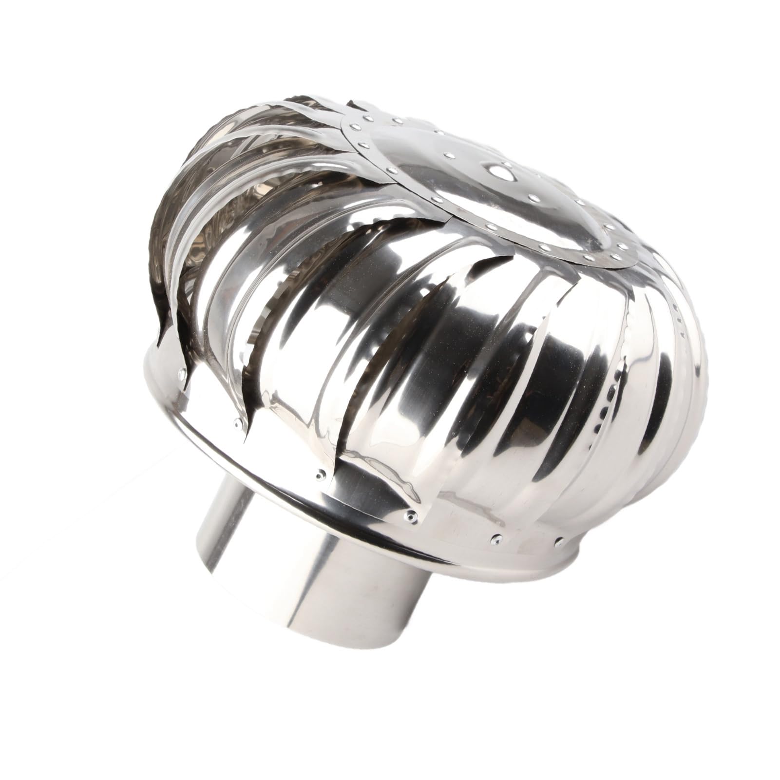 Walfront Ventilatore in Acciaio Inossidabile Ventilatore a Turbina a Turbina con Rotazione Automatica per Ventilazione della Soffitta per Tutto il Tempo