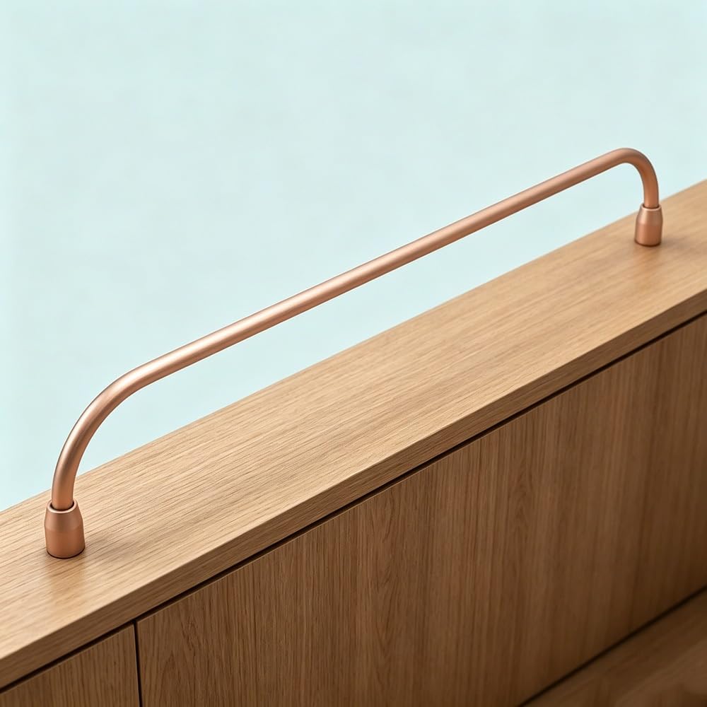 TAJMDGW Gallery Shelf Railing Rod Aluminum Anti-Fall Cabinet Decorative Rail Guardrail Bars Bookcase Guard Fence for Shoe Rack Closet Display Cabinet(Gold,60cm(24"))