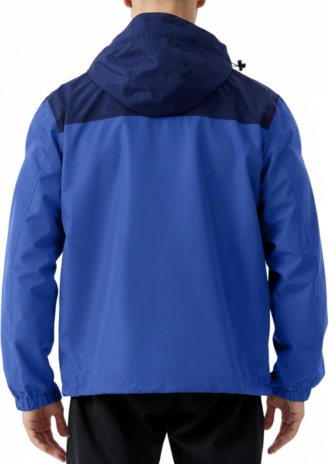 Men's Hooded Windbreaker Jacket Lightweight Waterproof for Hiking