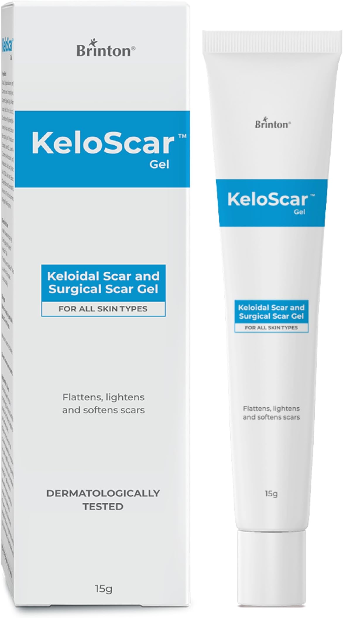 Keloscar Gel | Surgical Scar Gel for All Skin Types | Lightens, Softens & Heals Scars | Dermatologically Tested | Protects & Moisturizes Skin | Stimulates Regeneration | 15 g