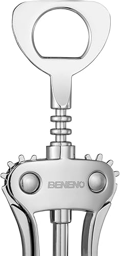 Miniatura 17 de Beneno Juego de regalo multifuncional para abrebotellas de vino, sacacorchos de ala, cortador de lámina, tapón al vacío y vertedor aireador