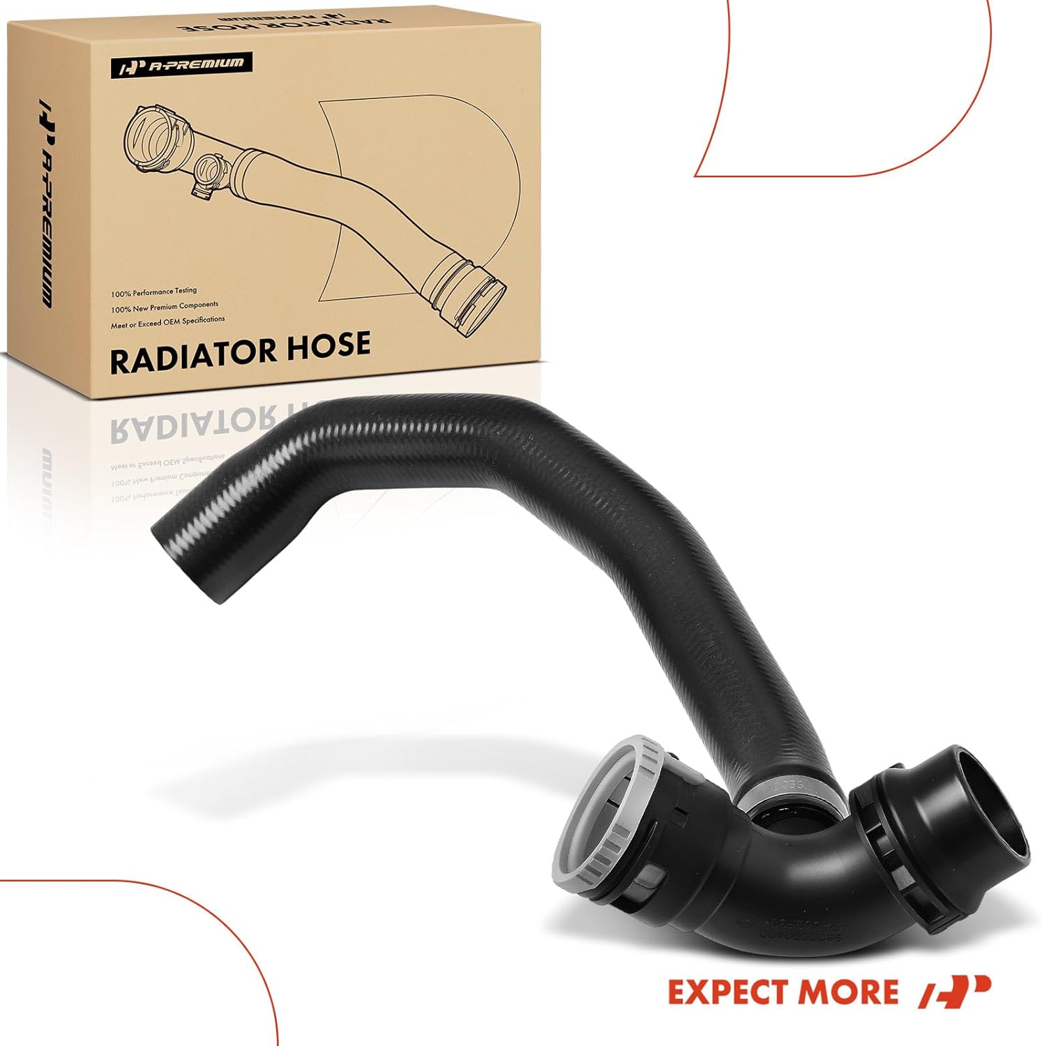 A-Premium Lower-Connector To Pipe Radiator Coolant Hose Compatible with Land Rover LR2 2008 2009 2010 2011 2012, 3.2L