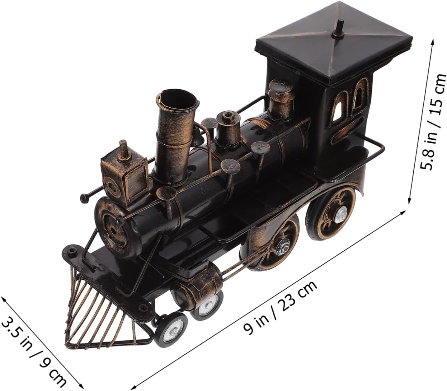 1pc Locomotive Sculpture Vintage Model Creative Desktop Accessory for Home Decor Photography Prop for Train Enthusiasts and Collectors