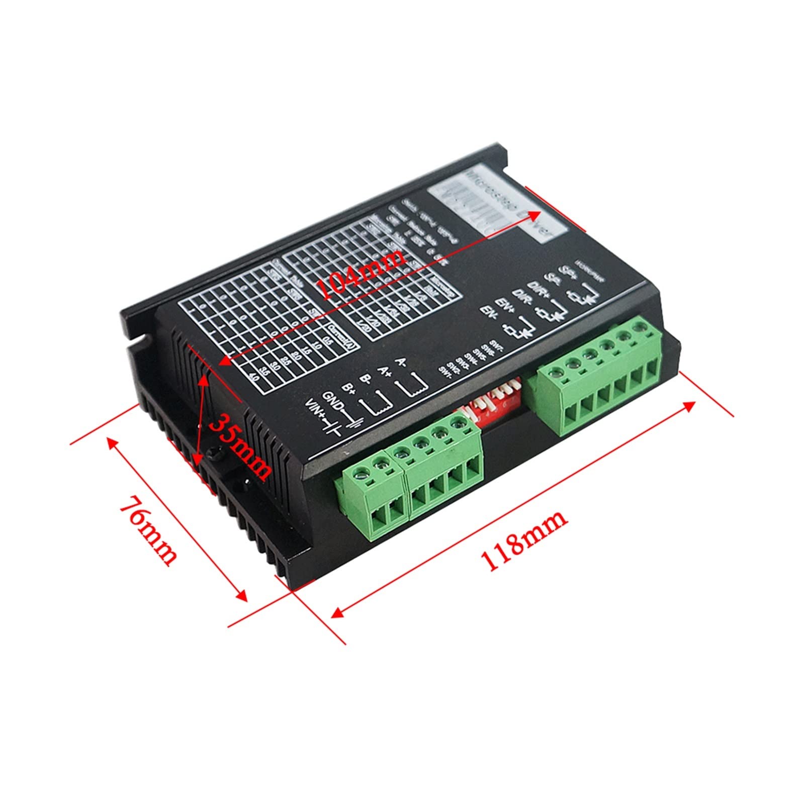 CNC Piezas Nuevo Diseño 2 Fase Stepper Motor Driver 4A128 Subdivision FMD2740C for el enrutador Automatización industrial