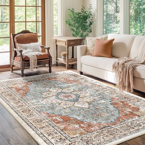 BESTSWEETIE 5x7 Area Rug Washable Rugs for Living Room, No