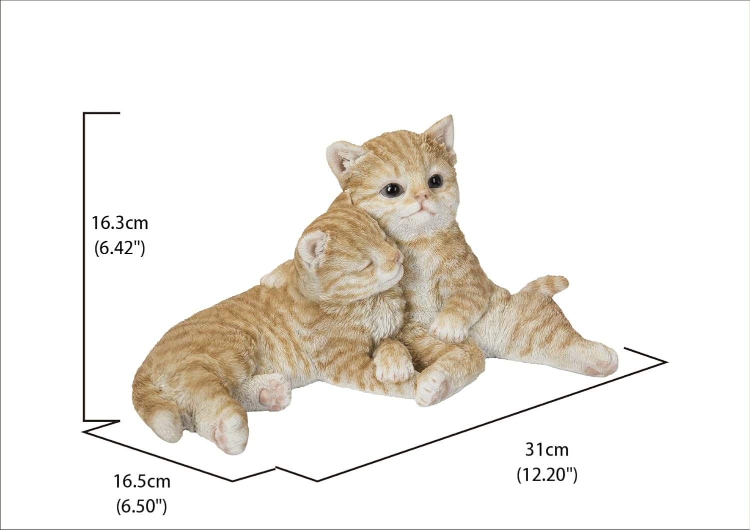 Hi-Line Gift Couple Cat, Orange and White